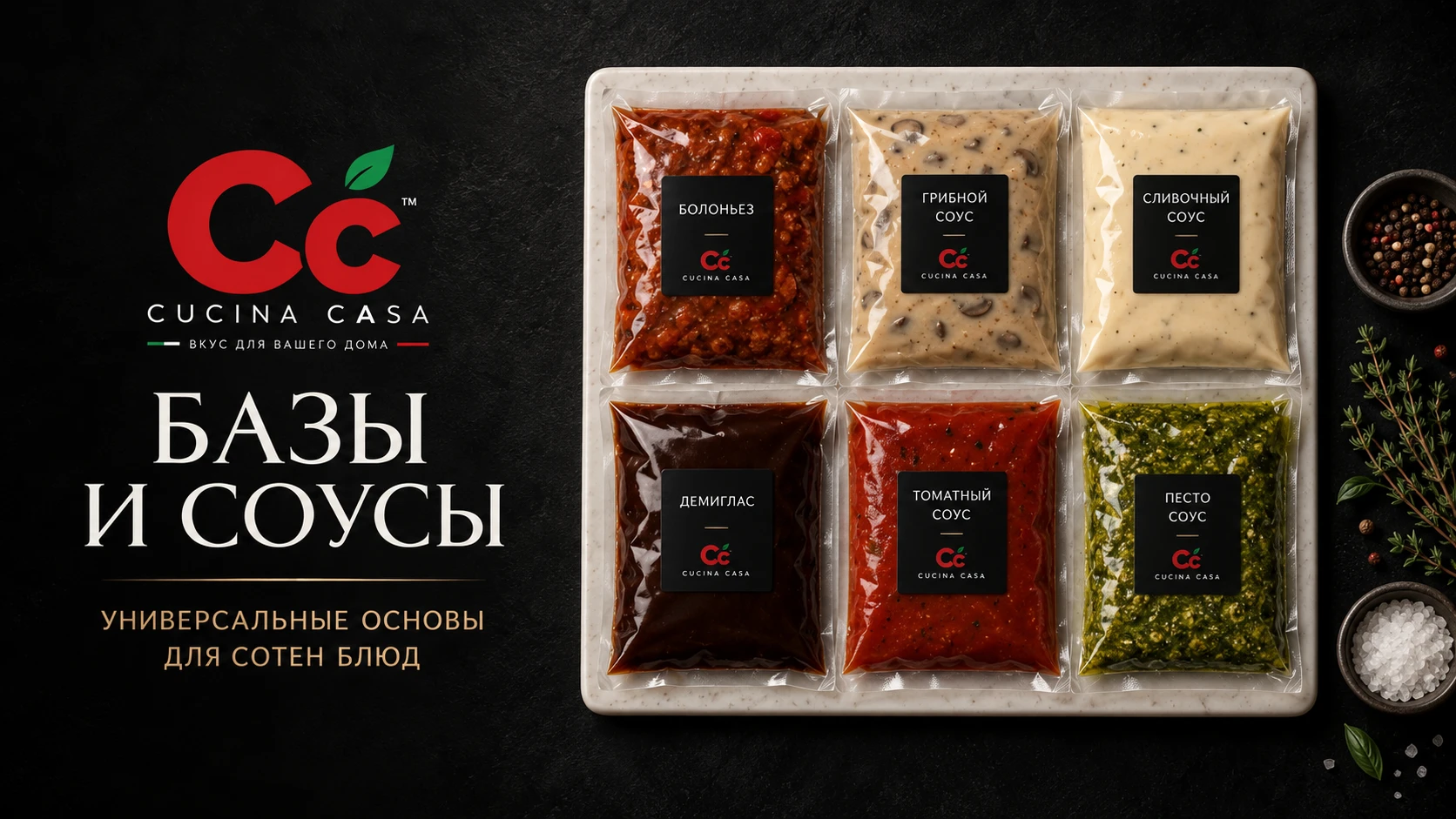 Базы и соусы Cucina Casa